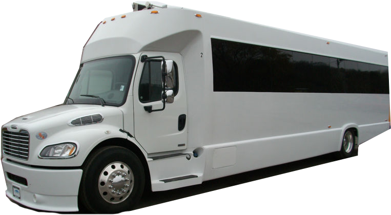 Source - - White Limo Party Bus (773x420), Png Download