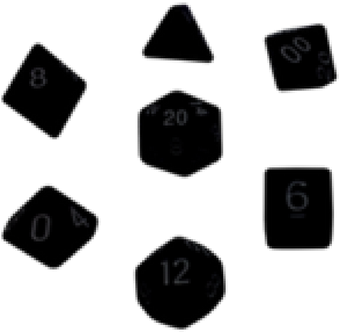 Mystery Dice Set For Rpgs, Pathfinder, Dnd, Dungeons - Dice (1000x1000), Png Download