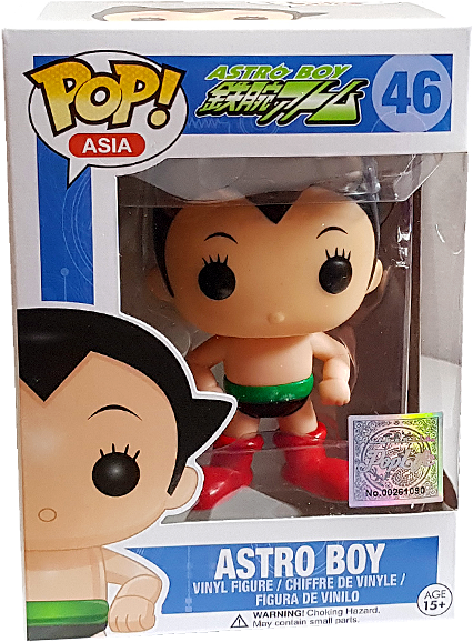 Astro Boy Pop Vinyl Figure - Astro Boy Metallic Pop Asia Exclusive 2015 Stickered (600x600), Png Download