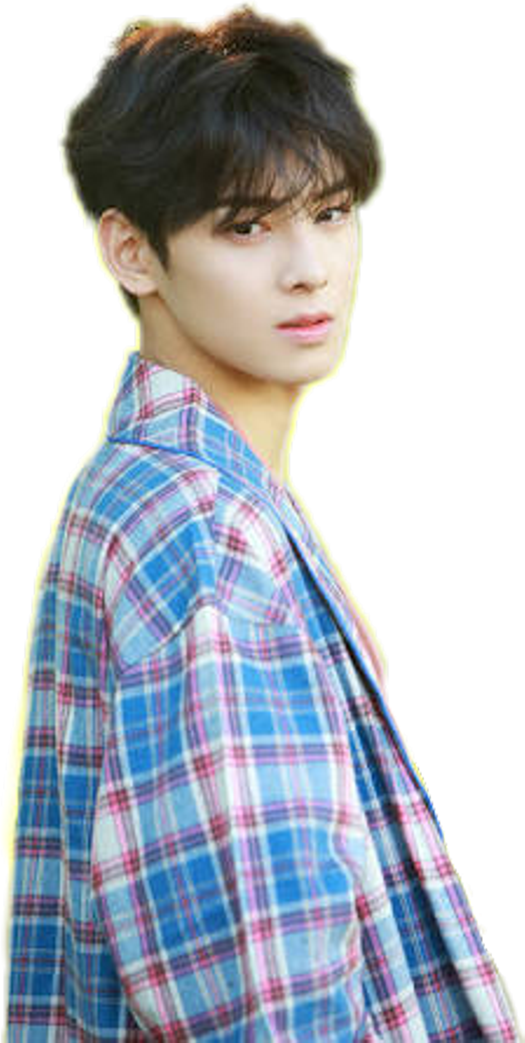 Png Sticker - Eunwoo Green Aesthetic (1024x2034), Png Download