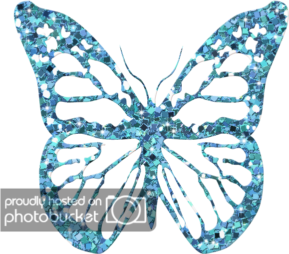 Turq Gltr Butterfly2 - Adonis Blue (600x600), Png Download