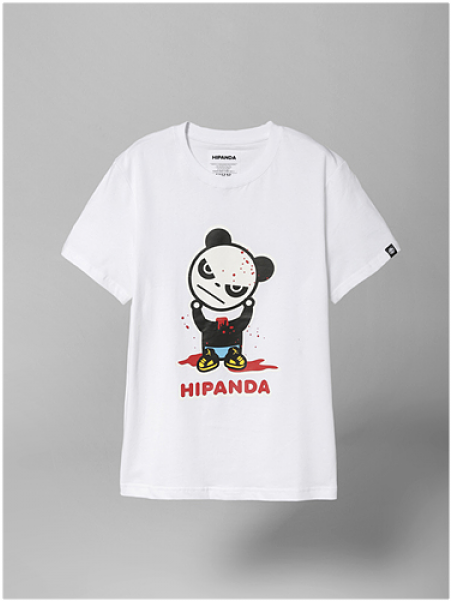 Hipanda Panda Bloody Crewneck T-shirt - Hi Panda (600x600), Png Download