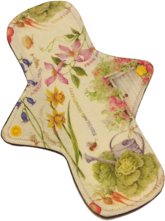 9 Inch Moderate Absorbency Organic Cotton Knit Topped - Artificial Flower (765x1024), Png Download