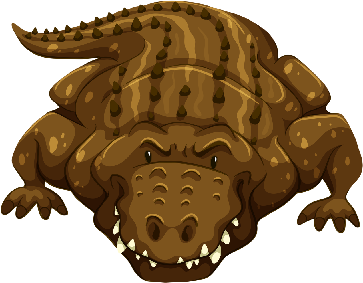 Safari & Zoo Farm Animals, Wild Animals, Mc Donalds, - Crocodile Flash Card (1280x1049), Png Download