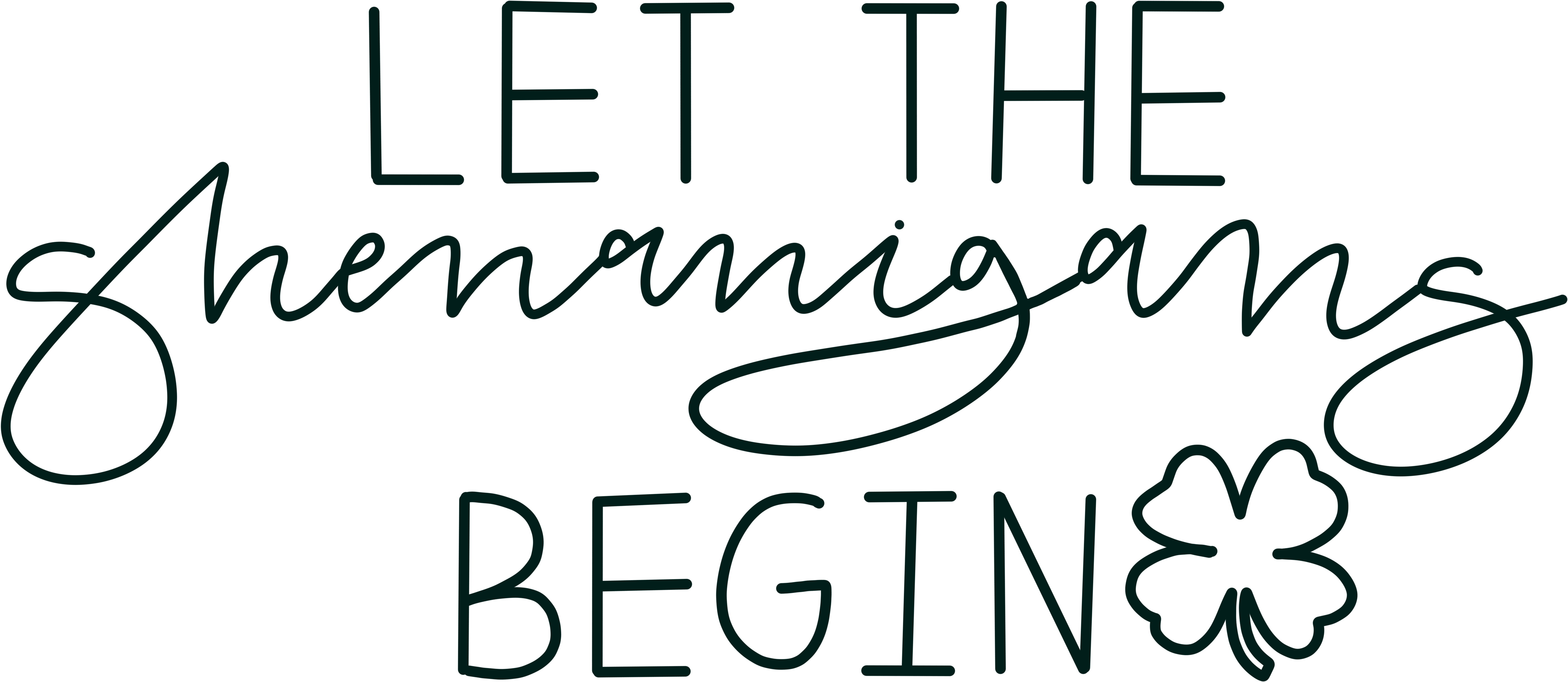 Let The Shenanigans Begin Free Printable Or T-shirt - Calligraphy (6000x4800), Png Download