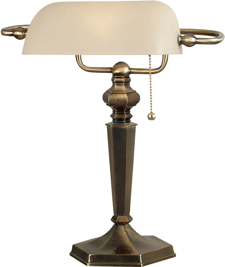 Cream Bankers Lamp (809x1000), Png Download