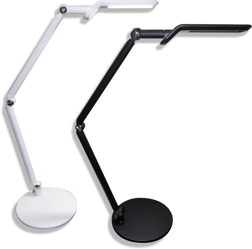 Two Led Desk Lamp 2013 W-shadow - Metal Halide Desk Lamp (1000x963), Png Download