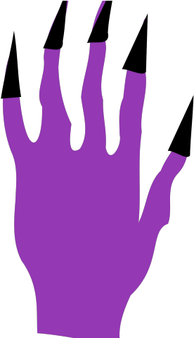 Spooky Clipart Creepy Hand - Halloween Nails Clipart (640x480), Png Download