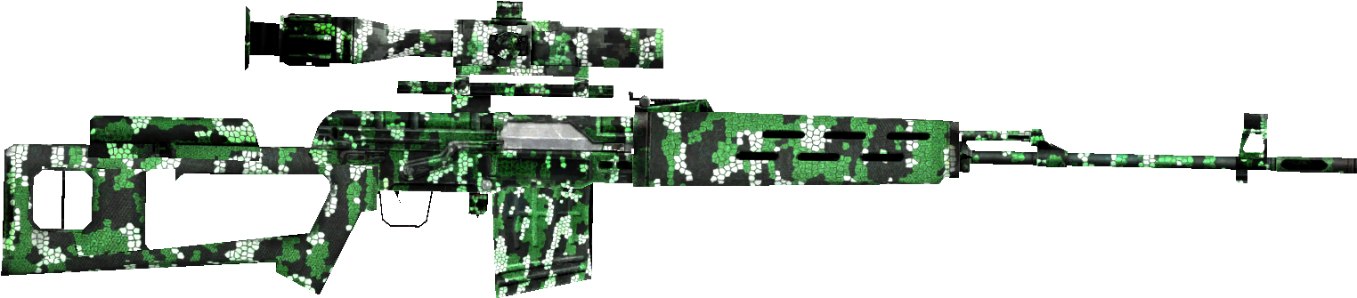 Dragunov Jungle Weapon - Ranged Weapon (1747x490), Png Download