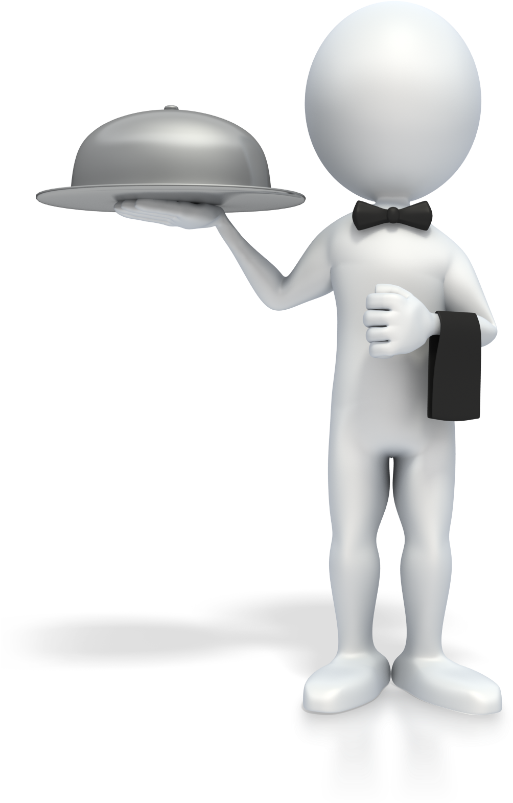 Stick Figure Waiter 1600 Clr 3d Human, Stick Figures, - Waiter Png (1200x1600), Png Download