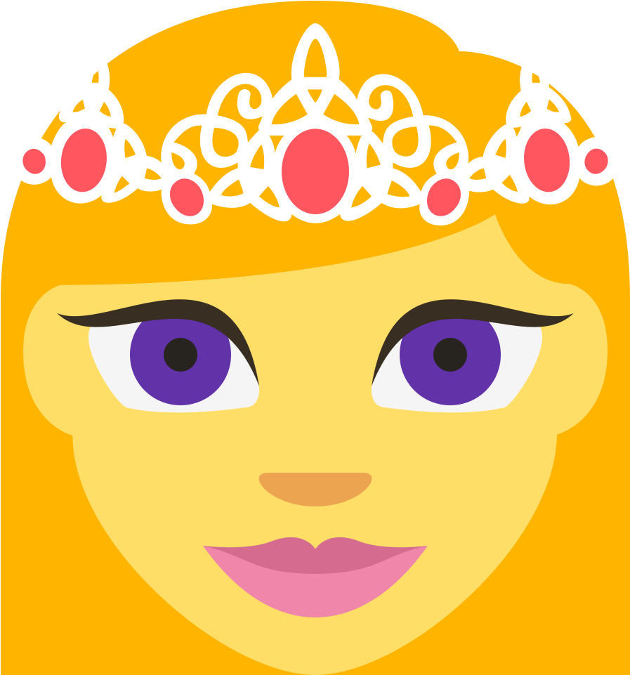 Princess Emoji - Emoji Princess (1024x1024), Png Download