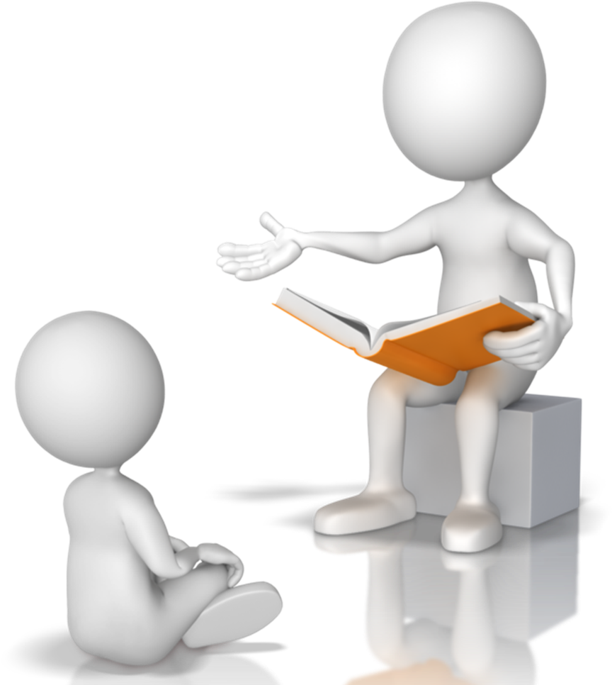 Manager Clipart 3d Small Person - Story Telling 3d Man (937x975), Png Download