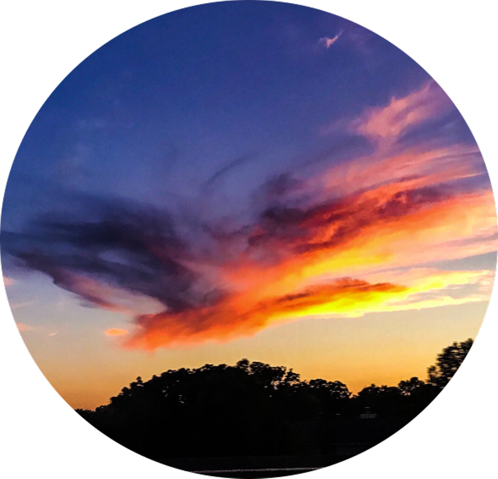 #tumblr #sticker #sunset #colorful #circle #aesthetic - Circle (1024x985), Png Download
