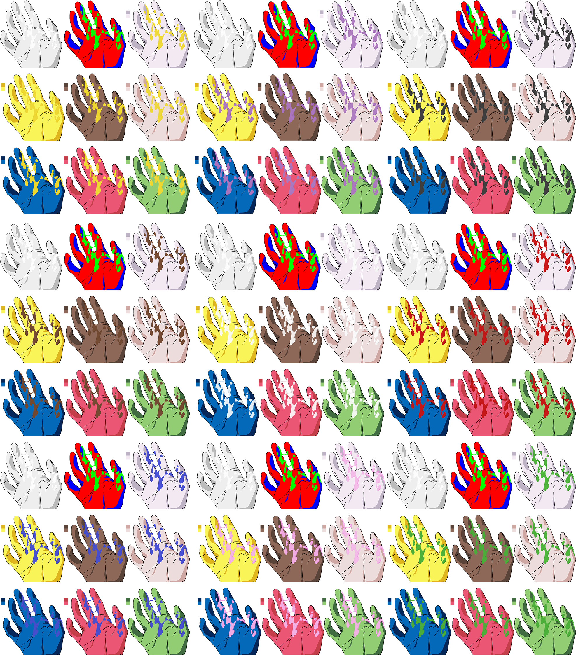 Shinji Hand And Masks Extended Even Smaller (2000x2275), Png Download