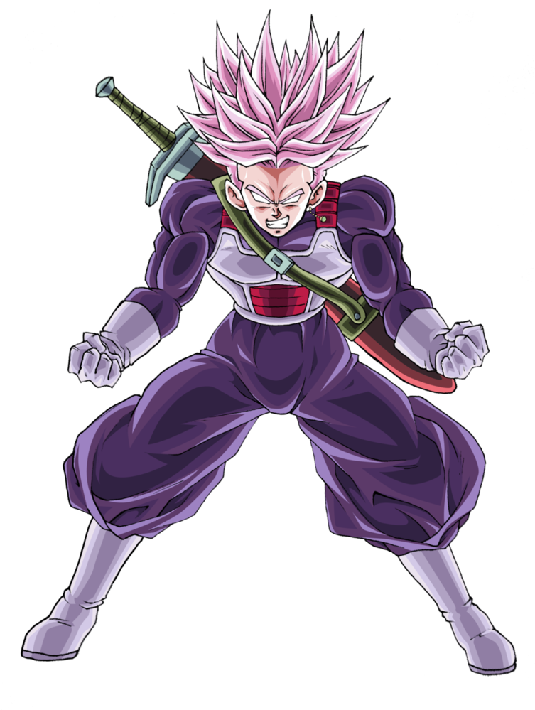 Trunks Black Super Saiyan Rose - Trunks Super Saiyan Rose (752x1063), Png Download