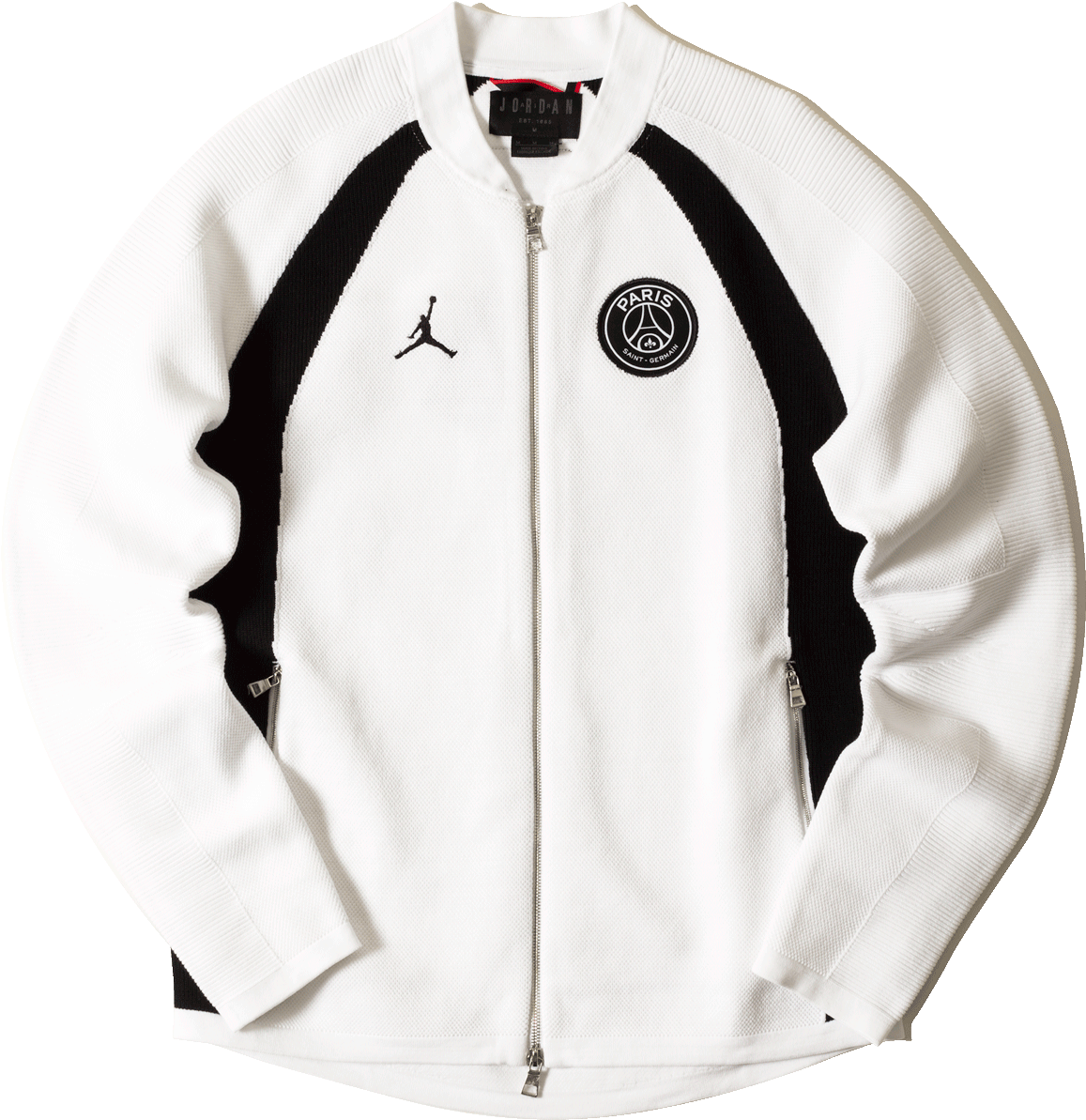 Psg Flight Knit Fz - Leather Jacket (1333x2000), Png Download