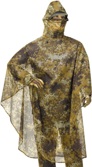 Tarnung Poncho 001 - Statue (600x600), Png Download