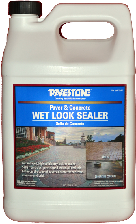 Wet Look Paver And Concrete Sealer - Bottle (493x800), Png Download