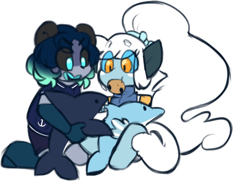 Votrix & Pip Some Baby Boys Being Friends - Cartoon (900x710), Png Download