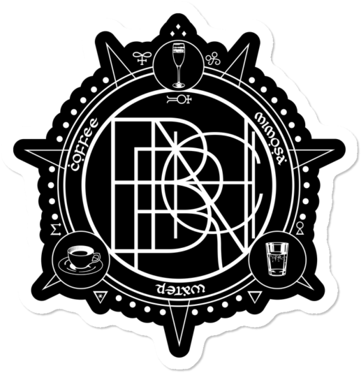Brunch Summoning Sigil Sticker - Wall Clocks (650x650), Png Download