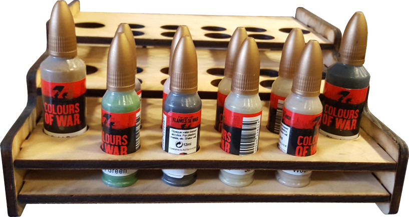 Flames Of War Paint Rack Laser Cut Wood - Missile (817x433), Png Download