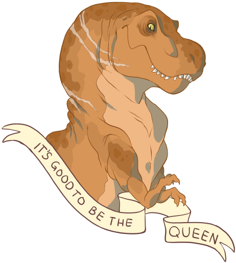 Dinosaur Fan Art Tyrannosaurus Rex Jurassic World Rexy - Jurassic World Queen Rexy (500x636), Png Download