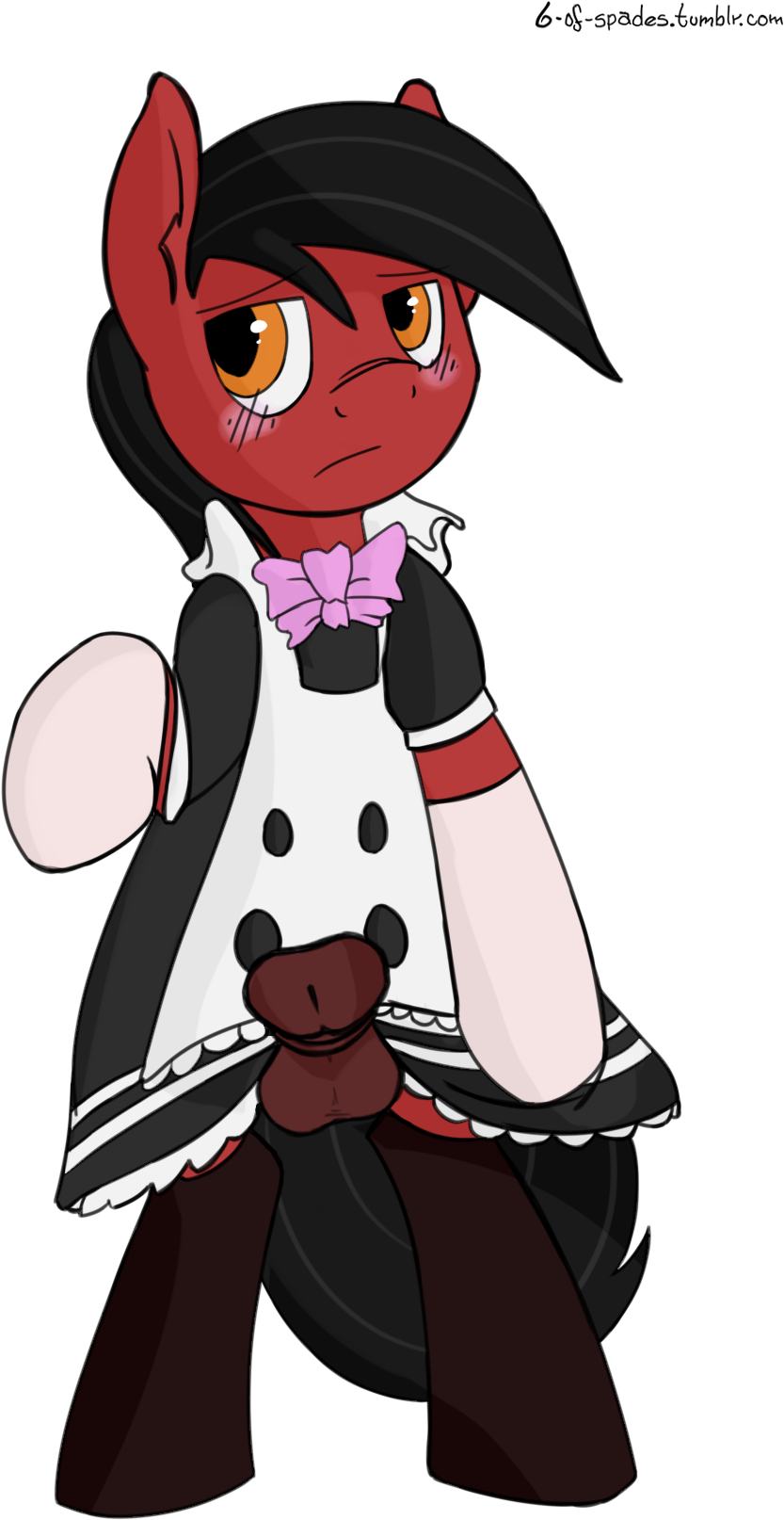 6 Of Spades, Balls, Clothes, Crossdressing, Explicit, - Cartoon (973x1663), Png Download