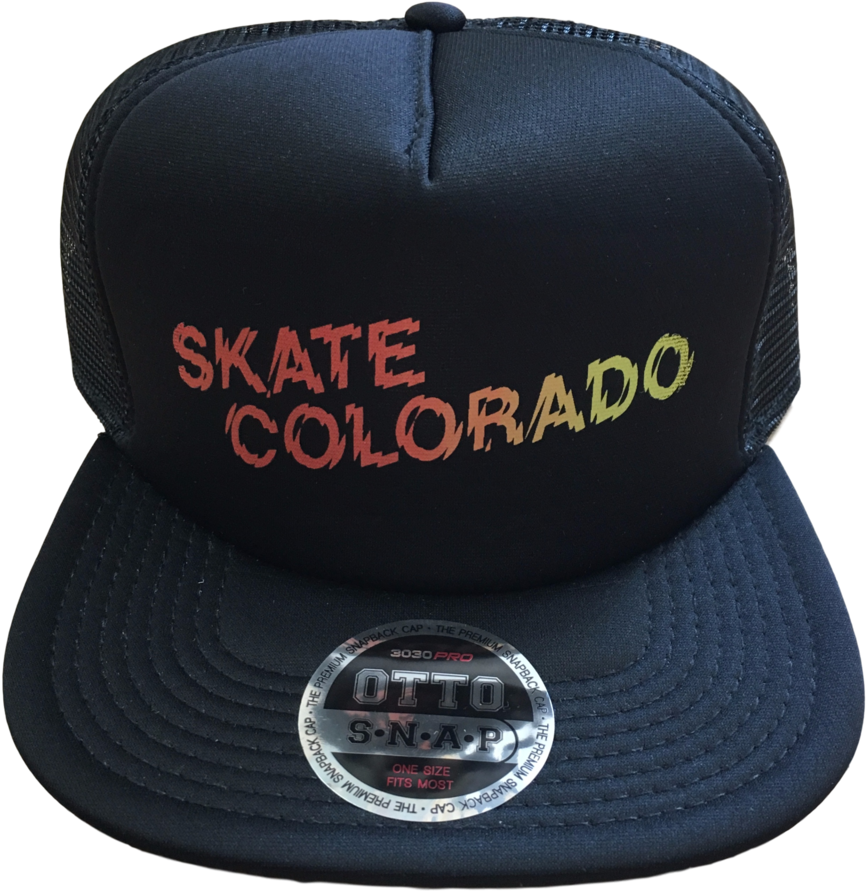 [price Reduced] Mesh Snapback Trucker Skate Colorado - Crystal Method (1024x1024), Png Download