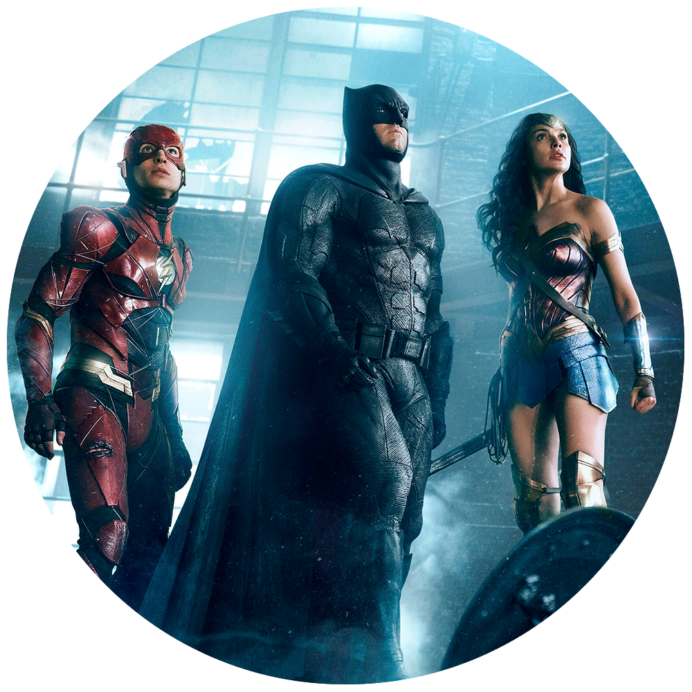 Justice League - “ - Flash Batman Wonder Woman (1000x1000), Png Download
