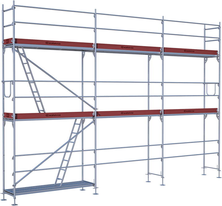 The Innovative Façade Scaffolding - Shelf (750x684), Png Download