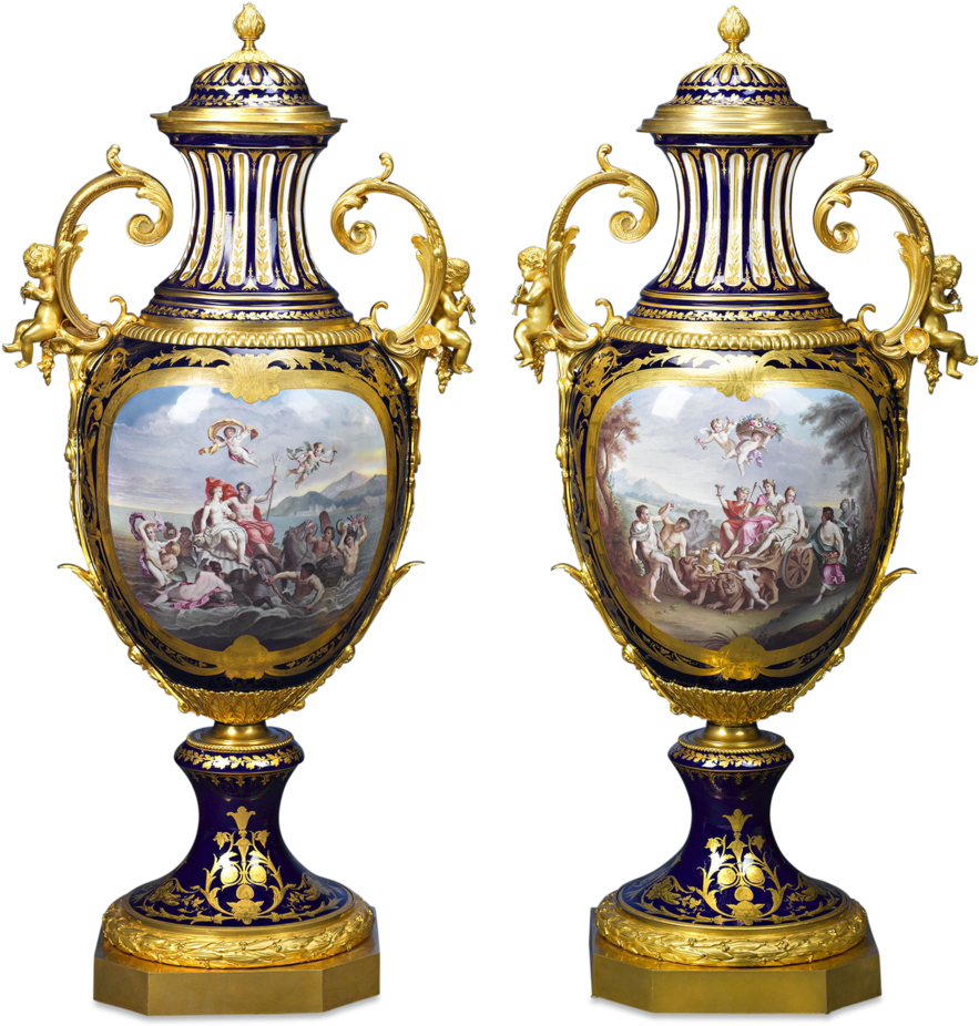 Sèvres Palace Porcelain Urns - Sevres Porcelain (1000x1250), Png Download