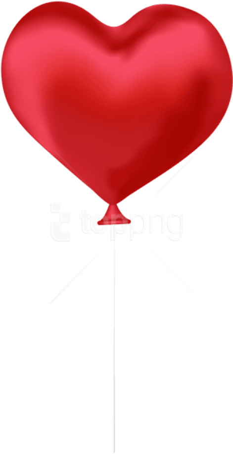 Free Png Download Red Heart Balloon Png Images Background - Red Heart Balloon Png (480x921), Png Download