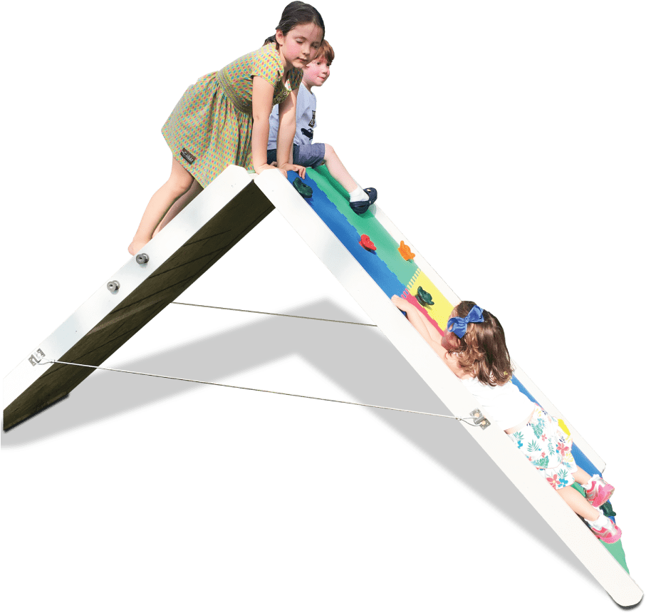 Indoor And Outdoor Kids Climbing Wall - Wood (910x1033), Png Download