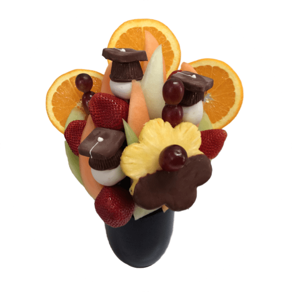 It's Your Grad Fruit Bouquet = Orchard Berry Arrangements, - Chocolate (600x600), Png Download