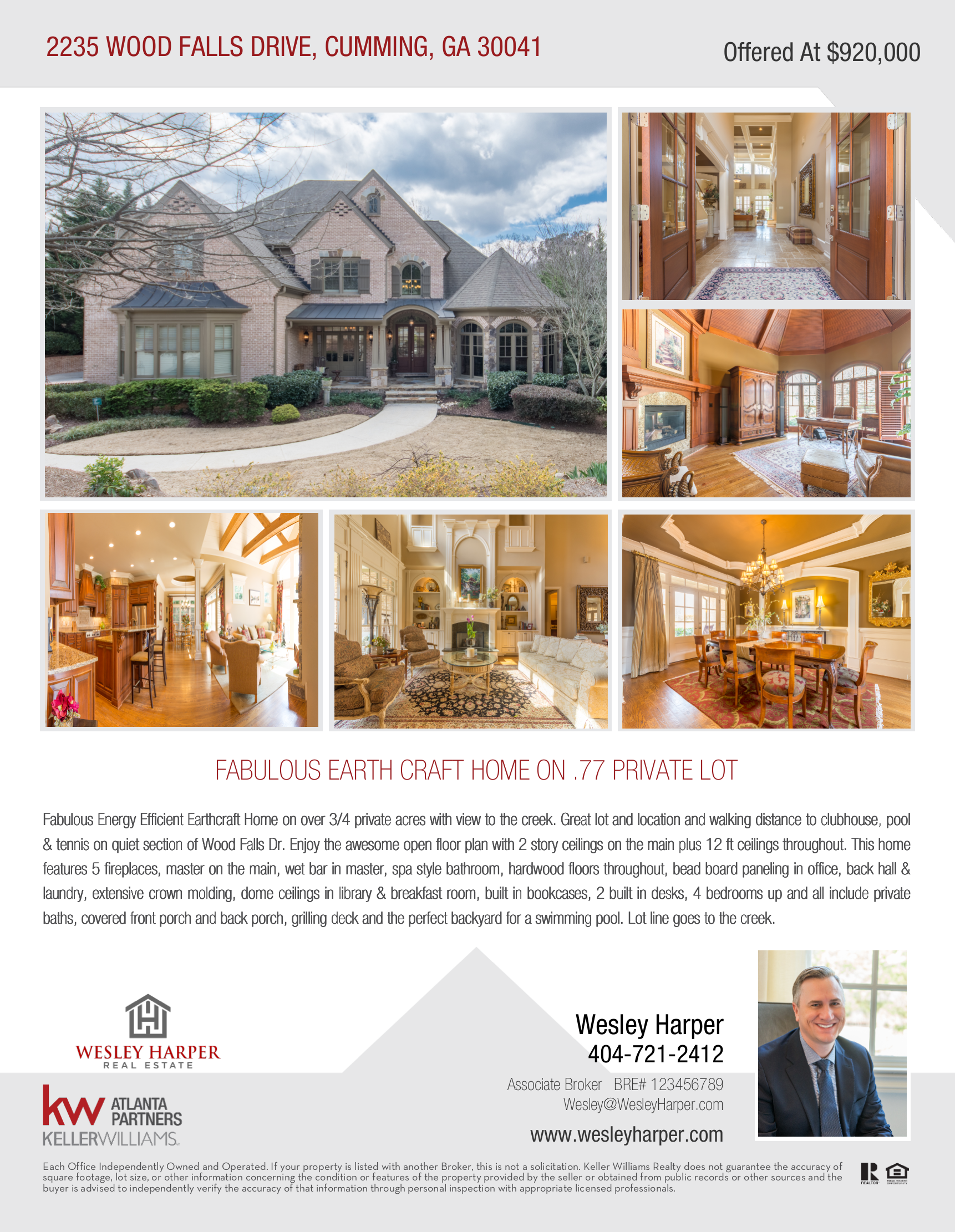 Just Listed In Creekstone Estates 5 Bd/5 - Estate (1722x2222), Png Download