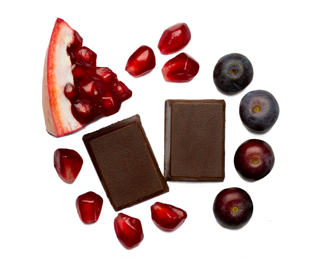 Pom Acai - Chocolate (1000x833), Png Download