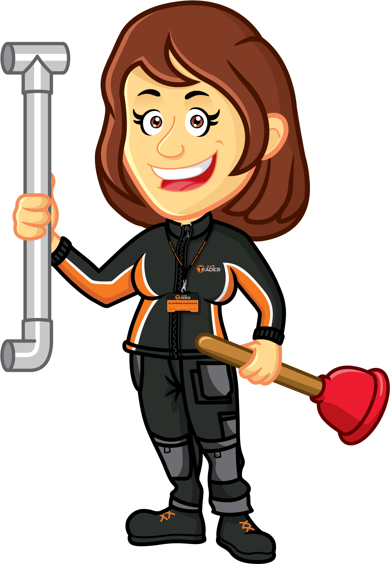 Plumber Clipart Transparent - Plumbing (1870x1800), Png Download