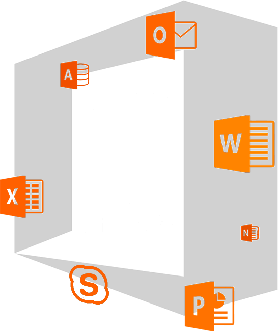 Microsoft 365 Business, Office 365, Professional Email, - Ms Office Icon Png (546x650), Png Download