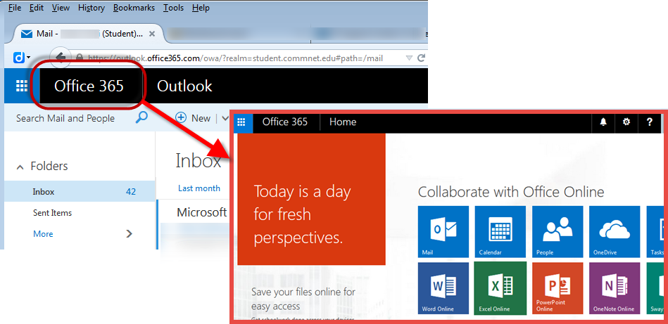 After You Have Lo Gged In, Just Click The Office 365 - Sharepoint Api Office 365 (949x461), Png Download