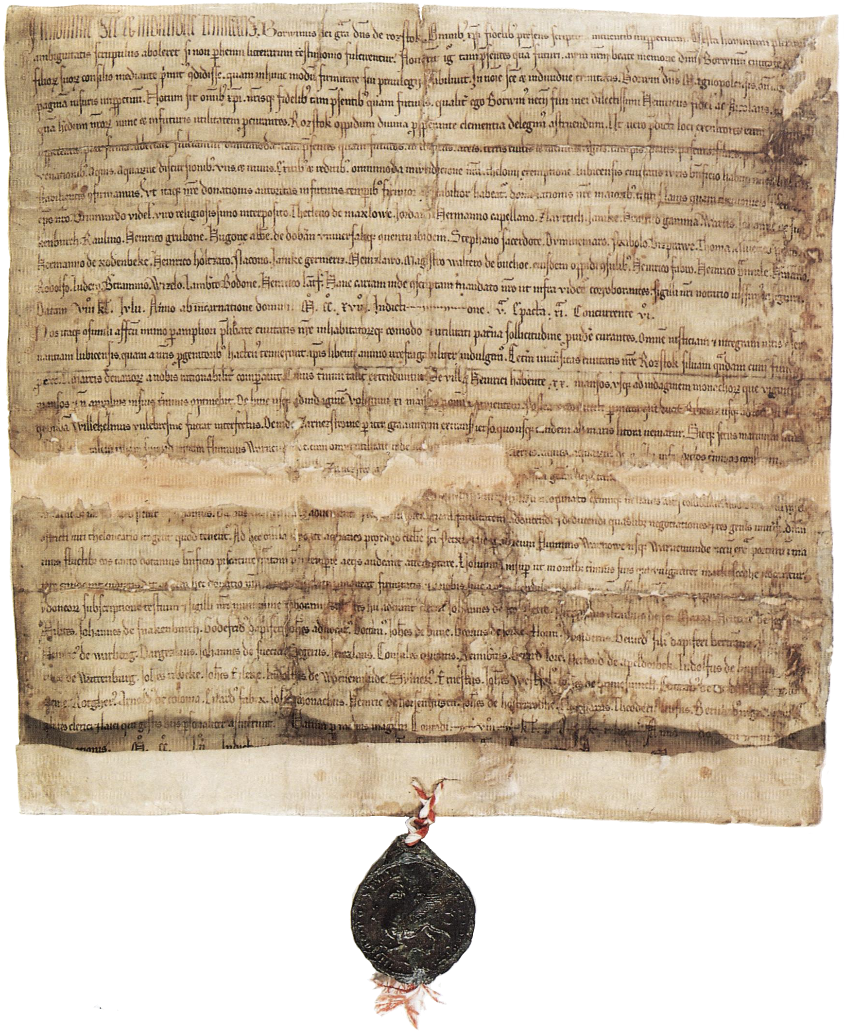 Rostocker Stadtbestätigung 1213 - Village Carpenter Bringing A Coffin (1744x2148), Png Download