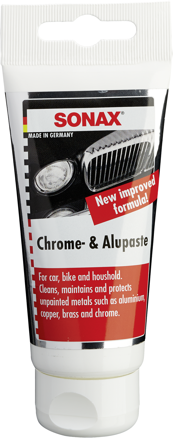 Sonax Chrome & Alupaste - Sonax Chrome Alupaste 75ml (732x1772), Png Download