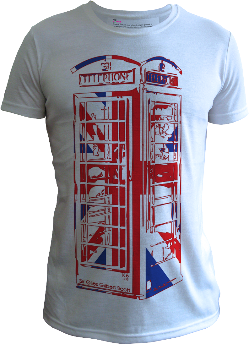 Union Jack K6 Telephone Box Men Blue - Geraint Thomas T Shirt (800x1101), Png Download