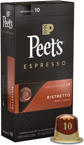 Ristretto Espresso Capsules - Peet's Coffee And Tea (720x540), Png Download