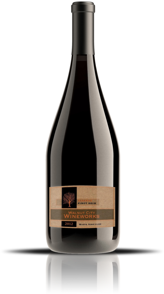 Limited Library Release 2012 Wirtz Vineyard Pinot Noir - Glass Bottle (1000x1250), Png Download