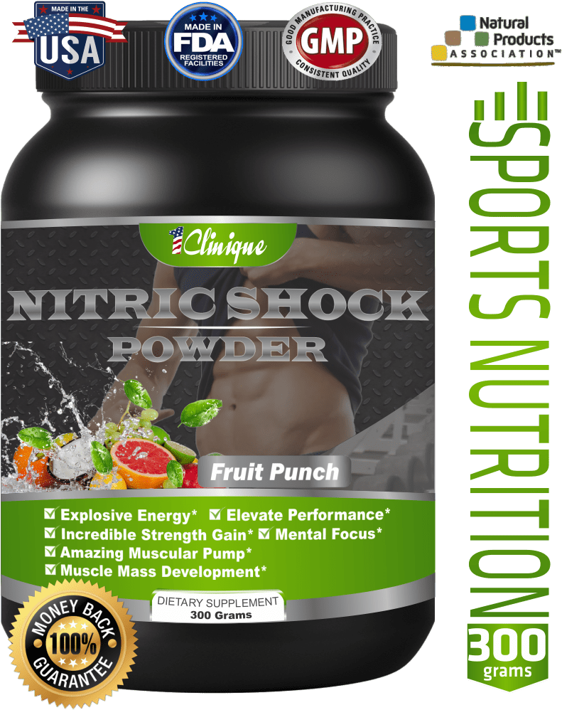 Nitric Shock Power Fruit Punch - Superfood (801x1001), Png Download