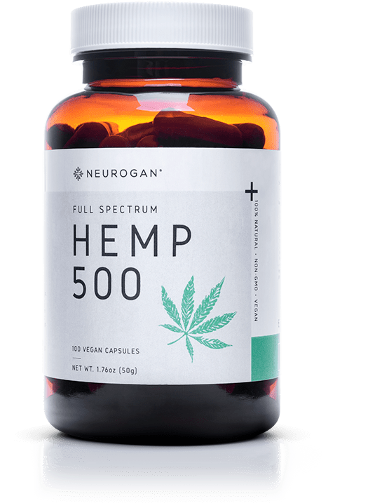 Neurogan Cbd Capsules 500mg - Hemp (800x800), Png Download