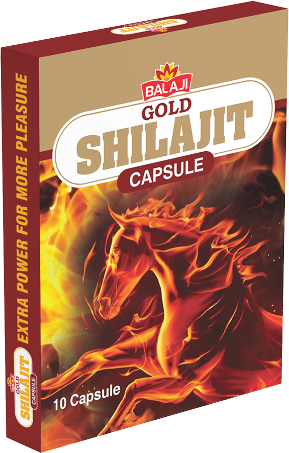 Balaji Gold Shilajit Capsules 10 Caps - Dragon (1100x1100), Png Download