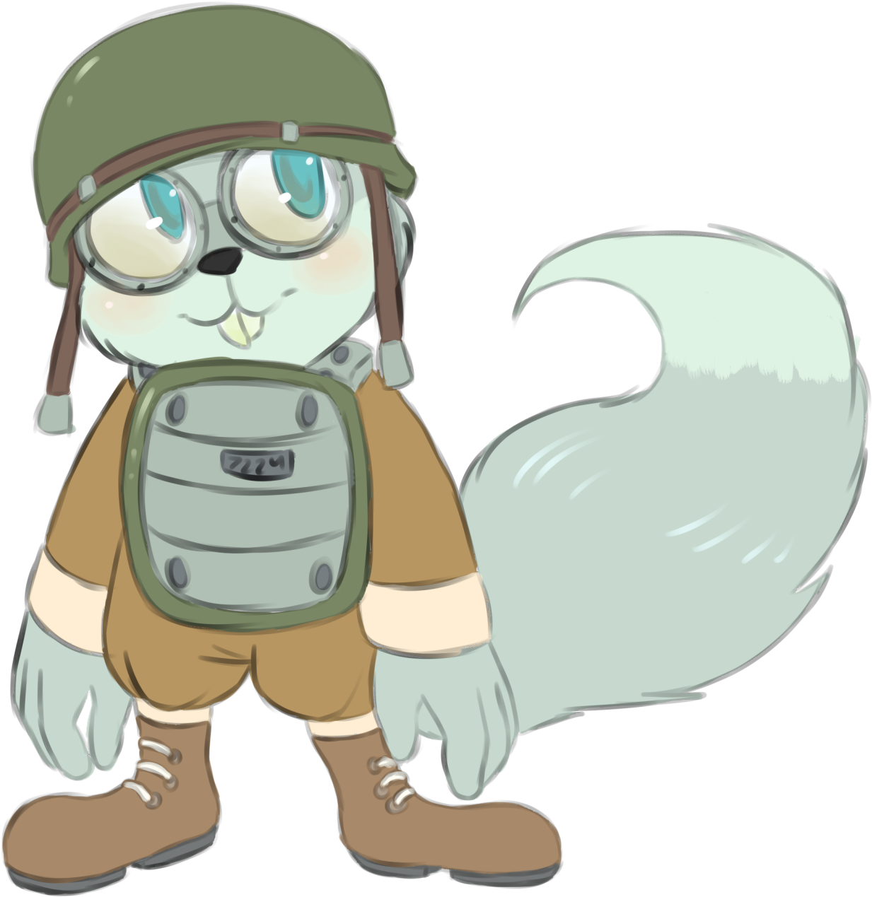 “ Shit Drawing, But I Wanted To Draw Rodent Because - Cartoon (1280x1280), Png Download