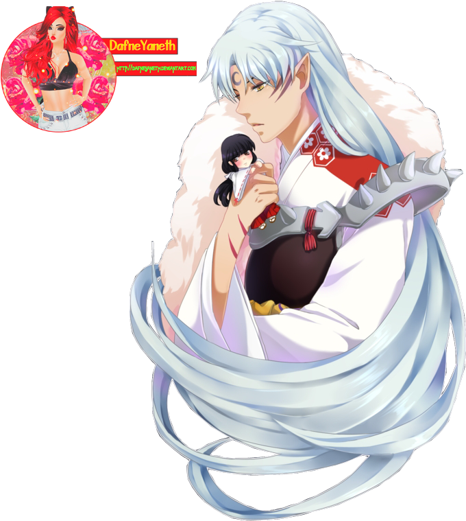 Lord Sesshomaru Comics - Sesshomaru And Kikyo Iphone (709x788), Png Download