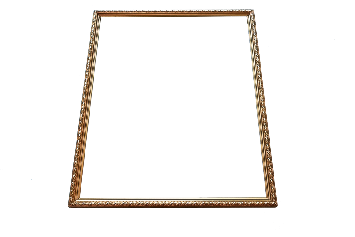 Moldura Quadro Dourada ** - Picture Frame (1200x853), Png Download